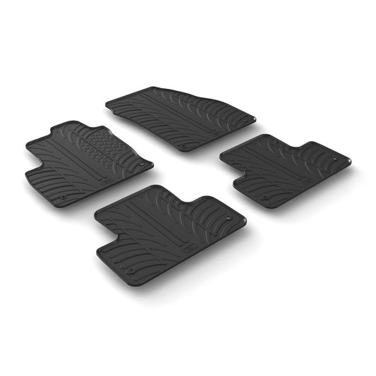 24475 - Set tappeti su misura in gomma - compatibile per  Land Rover Evoque 3p (04/11>09/18) -  Land Rover Evoque 5p (04/11>12/18) -  Land Rover Evoque Cabrio (04/16>12/18)