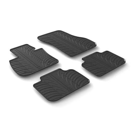 24483 - Set tappeti su misura in gomma - compatibile per  Bmw X1 (F48) (11/15>07/22) anche ibrida