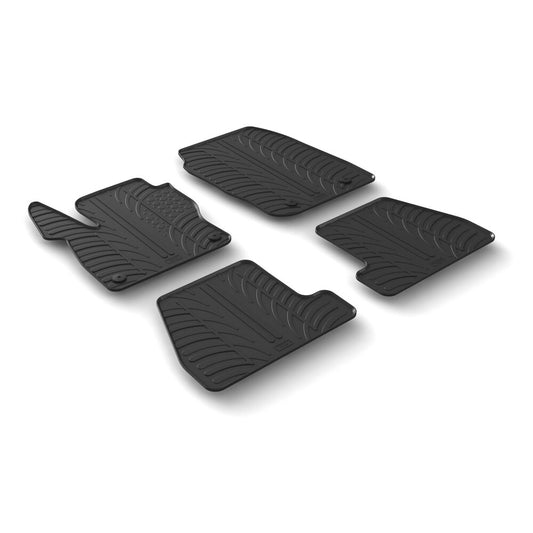 24493 - Set tappeti su misura in gomma - compatibile per  Ford Focus 5p (11/14>05/18) -  Ford Focus Wagon (11/14>05/18)