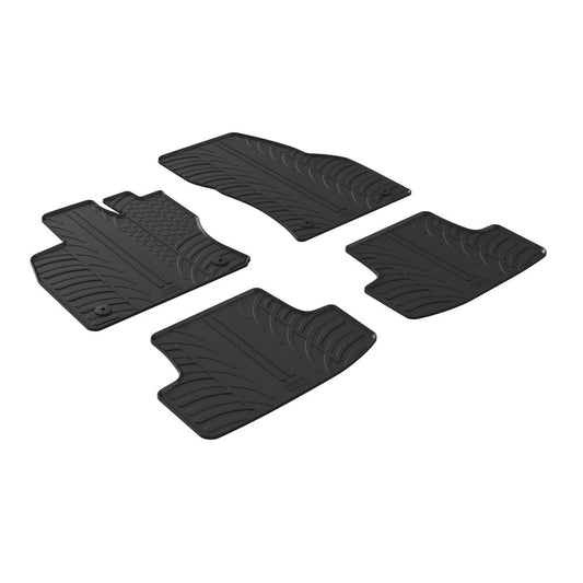 24514 - Set tappeti su misura in gomma - compatibile per  Volkswagen T-Roc (11/17>10/21) -  Volkswagen T-Roc (11/17>10/21) -  Volkswagen T-Roc Cabriolet (05/20>12/21) -  Volkswagen T-Roc (11/21>) -  Volkswagen T-Roc Cabriolet (01/22>)
