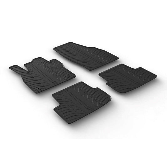 24515 - Set tappeti su misura in gomma - compatibile per  Seat Arona (11/17>05/21) -  Seat Ibiza 5p (06/17>) -  Seat Arona (06/21>) -  Skoda Fabia 5p (09/21>) manuale