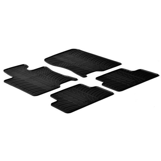 24552 - Set tappeti su misura in gomma - compatibile per  Honda Accord 4p (06/08>09/14) -  Honda Accord Tourer (07/08>12/13)