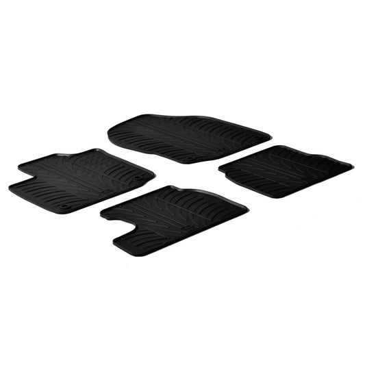 24554 - Set tappeti su misura in gomma - compatibile per  Honda Civic 5p (02/12>02/17) benzina -  Honda Civic Tourer (04/14>04/18) benzina
