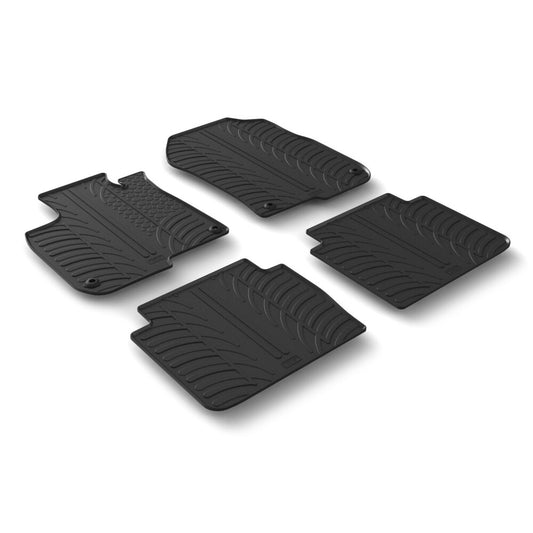 24555 - Set tappeti su misura in gomma - compatibile per  Honda CR-V (11/18>08/23) manuale