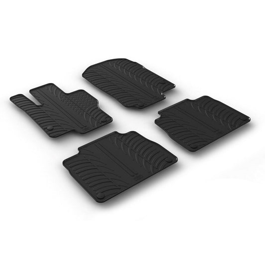 24556 - Set tappeti su misura in gomma - compatibile per  Mercedes GLE (01/19>) automatico
