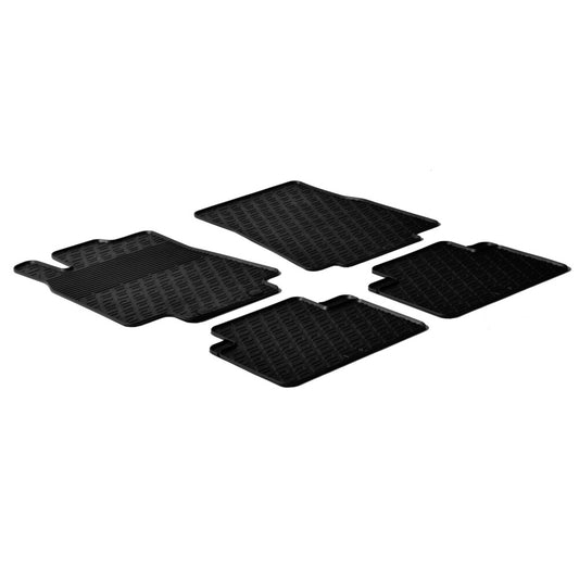 24560 - Set tappeti su misura in gomma - compatibile per  Mercedes Classe A 3p (09/04>12/10) -  Mercedes Classe A 5p (09/04>09/12) -  Mercedes Classe B (05/05>09/11)
