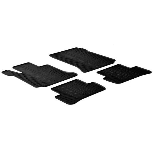 24563 - Set tappeti su misura in gomma - compatibile per  Mercedes Classe C 4p (02/07>02/14) -  Mercedes Classe C Coupè (04/11>11/15) -  Mercedes Classe C sw (01/08>08/14)