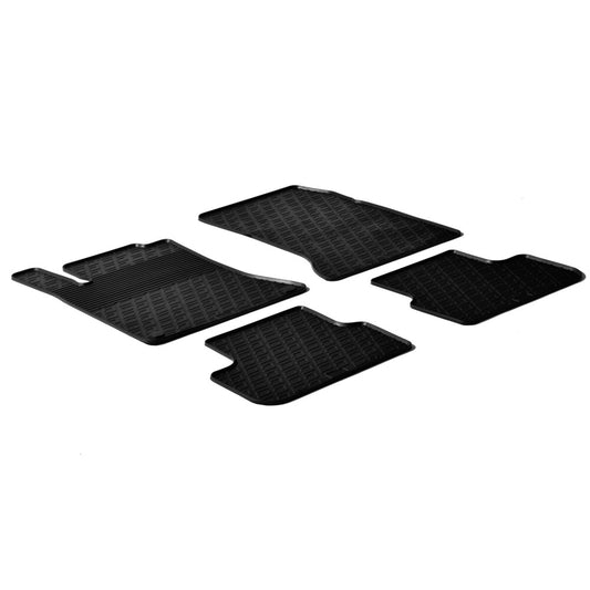 24567 - Set tappeti su misura in gomma - compatibile per  Mercedes CLA 4p (02/13>04/19) -  Mercedes CLA Shooting Brake (03/13>07/19) -  Mercedes Classe A 5p (10/12>05/18) -  Mercedes Classe B (10/11>01/19) -  Mercedes GLA (03/14>03/20)