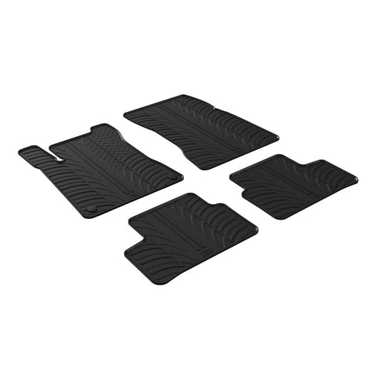 24568 - Set tappeti su misura in gomma - compatibile per  Mercedes Classe A 5p (06/18>09/22) -  Mercedes Classe B (02/19>09/22) -  Mercedes GLA (04/20>05/23) -  Mercedes Classe A 5p (10/22>) -  Mercedes Classe B (10/22>) -  Mercedes GLA (06/23>)