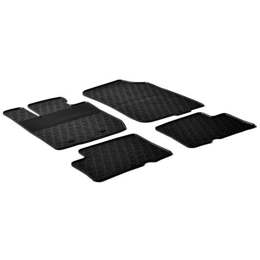 24570 - Set tappeti su misura in gomma - compatibile per  Dacia Duster (05/10>01/18)
