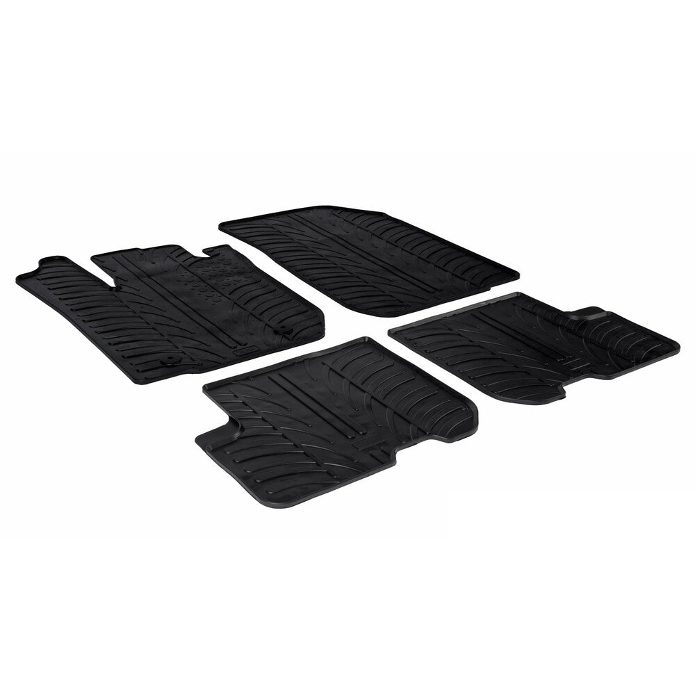 24572 - Set tappeti su misura in gomma - compatibile per  Dacia Logan MCV 5p (10/13>09/21) -  Dacia Sandero (01/13>01/21) -  Dacia Sandero Stepway (01/13>01/21)