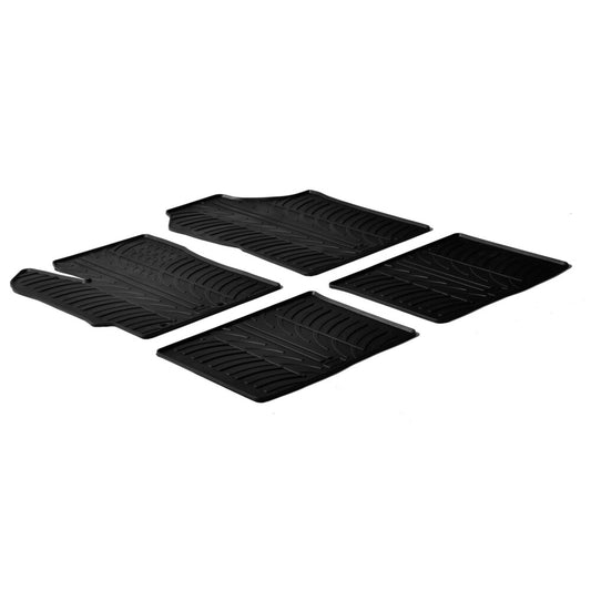 24575 - Set tappeti su misura in gomma - compatibile per  Toyota Yaris 3p (10/11>12/17) no ibrida -  Toyota Yaris 5p (10/11>08/20) no ibrida