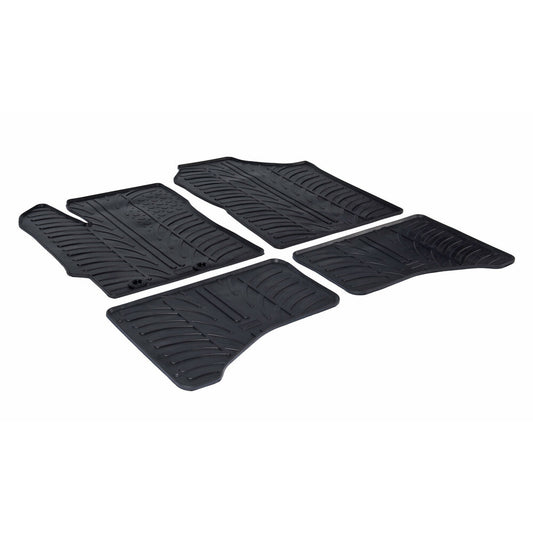 24578 - Set tappeti su misura in gomma - compatibile per  Toyota Yaris 3p (10/11>12/17) ibrida -  Toyota Yaris 5p (10/11>08/20) ibrida