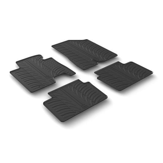 24598 - Set tappeti su misura in gomma - compatibile per  Hyundai i30 3p (05/15>12/16) -  Hyundai i30 5p (05/15>12/16) -  Hyundai i30 Wagon (05/15>04/17) -  Kia Cee'd 5p (10/15>09/18) -  Kia Cee'd Sportswagon (10/15>09/18)