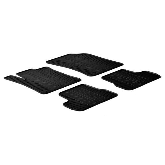 24605 - Set tappeti su misura in gomma - compatibile per  Citroen C3 (11/09>10/16)