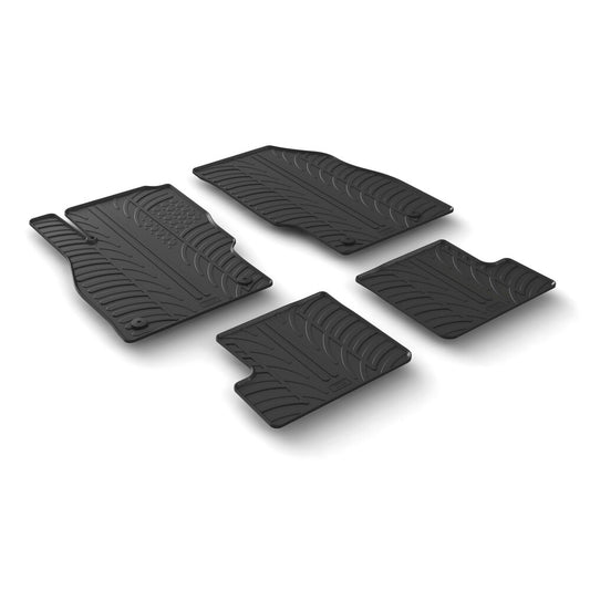 24616 - Set tappeti su misura in gomma - compatibile per  Opel Adam (02/13>12/19) -  Opel Adam Rocks (09/14>12/19) -  Opel Adam Rocks Swing Top (09/14>12/19) -  Opel Adam Swing Top (01/15>12/19)