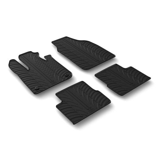 24633 - Set tappeti su misura in gomma - compatibile per  Fiat 500e 3p (04/20>) elettrica