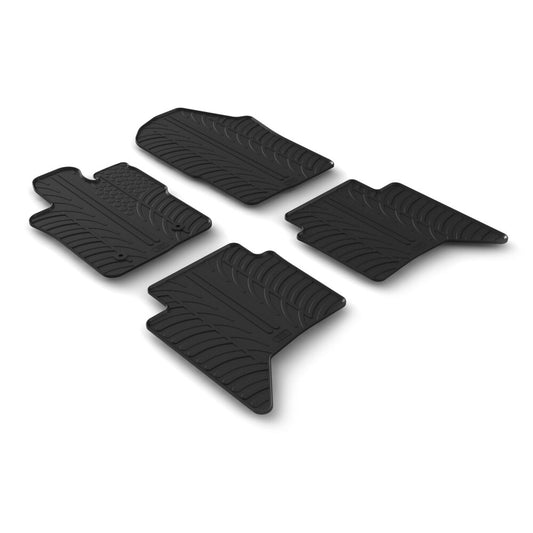 24668 - Set tappeti su misura in gomma - compatibile per  Ford Ranger (05/22>) automatico, solo Raptor