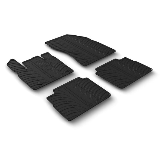24669 - Set tappeti su misura in gomma - compatibile per  Nissan X-Trail (10/22>) automatico, ibrida
