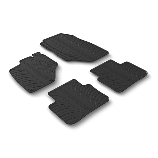 24686 - Set tappeti su misura in gomma - compatibile per  Peugeot 5008 (09/24>) automatico