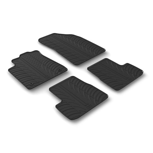 24687 - Set tappeti su misura in gomma - compatibile per  Citroen C3 (07/24>) manuale