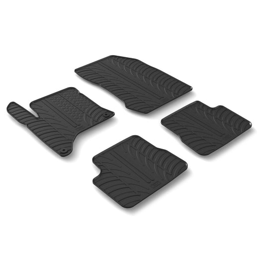 24689 - Set tappeti su misura in gomma - compatibile per  Opel Corsa F 5p (07/23>) automatico, ibrida -  Peugeot 208 5p (09/23>) automatico, ibrida