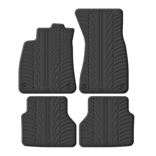 24723 - Set tappeti su misura in gomma - compatibile per  Audi A6 4p (06/25>) automatico -  Audi A6 Avant (05/25>) automatico