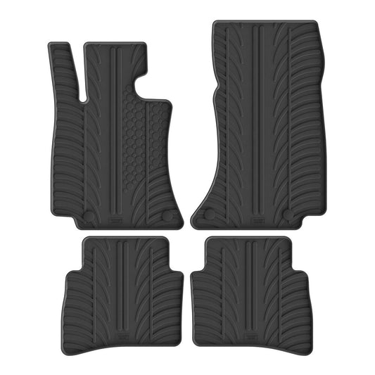 24727 - Set tappeti su misura in gomma - compatibile per  Mercedes Classe E 4p (11/23>) automatico -  Mercedes Classe E sw (11/23>) automatico