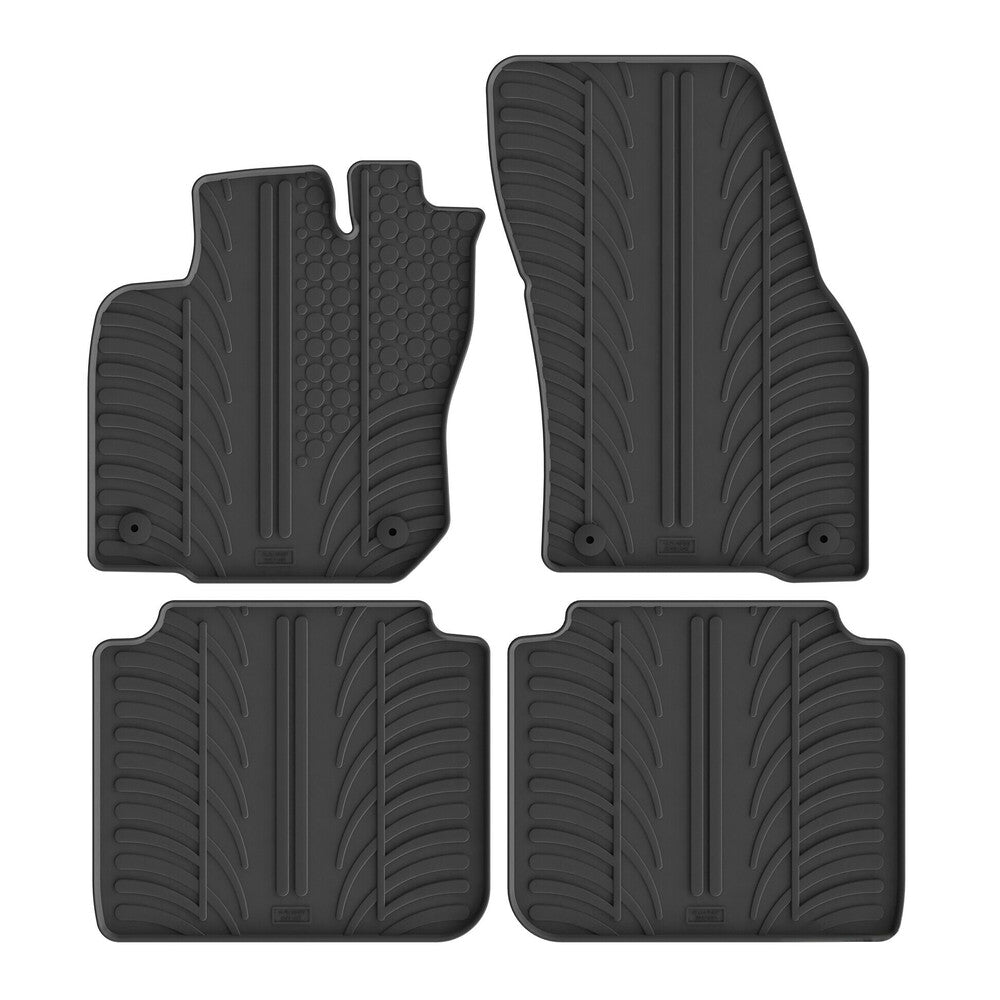 24740 - Set tappeti su misura in gomma - compatibile per  Volkswagen Tayron (11/24>) automatico