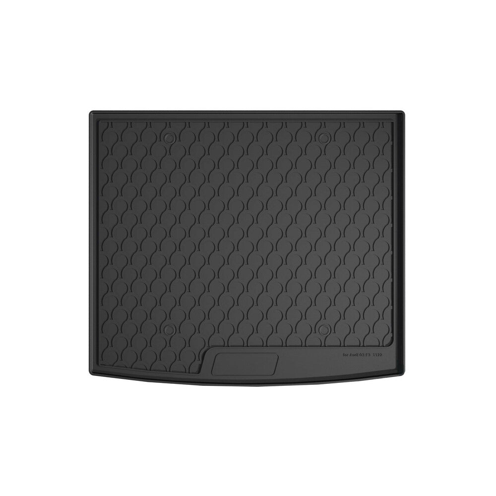 25504 - Vasca baule su misura in gomma sintetica - compatibile per  Audi Q3 (01/19>07/25) baule alto