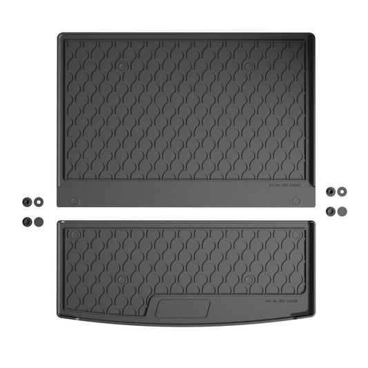 25662 - Vasca baule su misura in gomma sintetica - compatibile per  Peugeot 5008 (09/24>) 7 posti