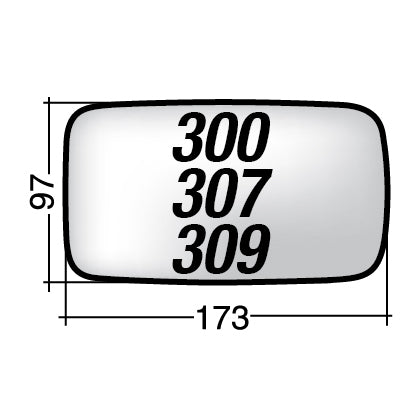 Vetro SPECCHIO RETROVISORE Destro DX FORD COURIER -