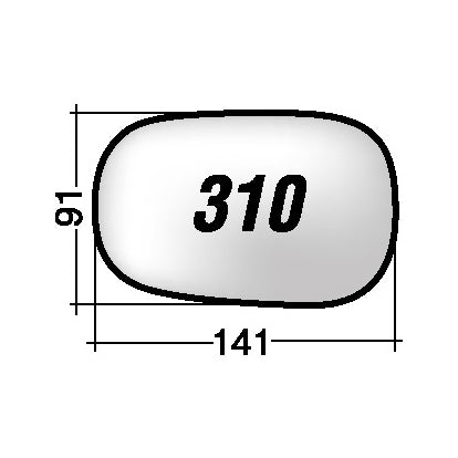 Vetro SPECCHIO RETROVISORE Sinistro/Destro FORD KA 1996-2008