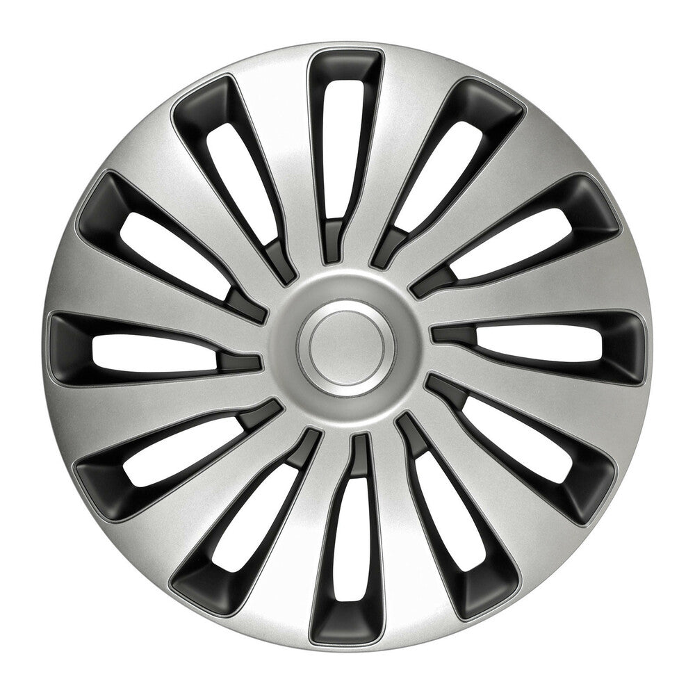 31656 - Sepang Silver & Black - Set 4 copricerchi - Ø 14"