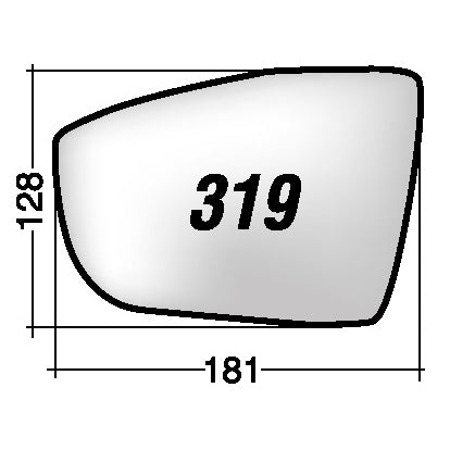 Vetro SPECCHIO RETROVISORE Sinistro SX FORD KUGA 2008-2016