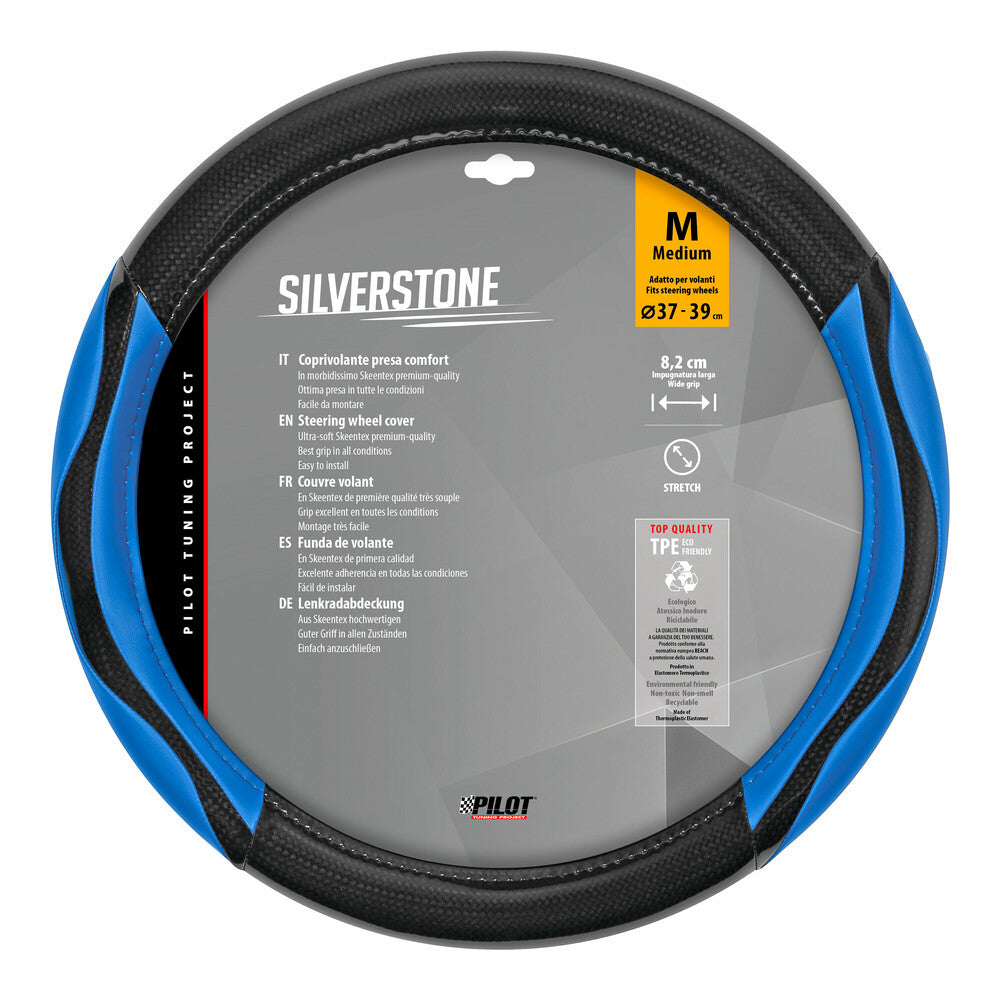 32947 - Silverstone, coprivolante in Skeentex - M - Ø 37/39 cm - Blu