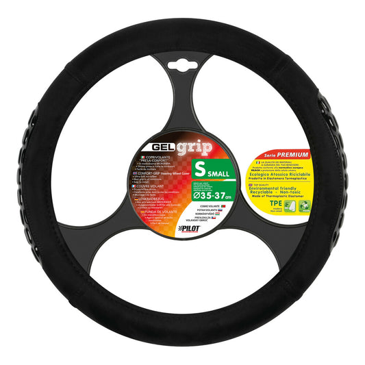 32948 - Gel Grip, coprivolante in microfibra - S - Ø 35/37 cm - Nero