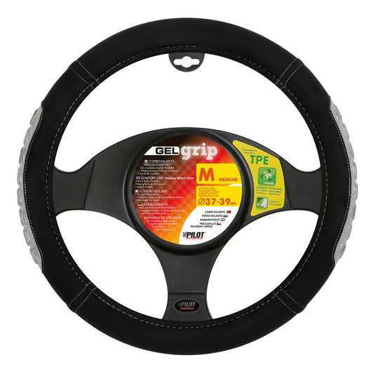 32951 - Gel Grip, coprivolante in microfibra - M - Ø 37/39 cm - Grigio