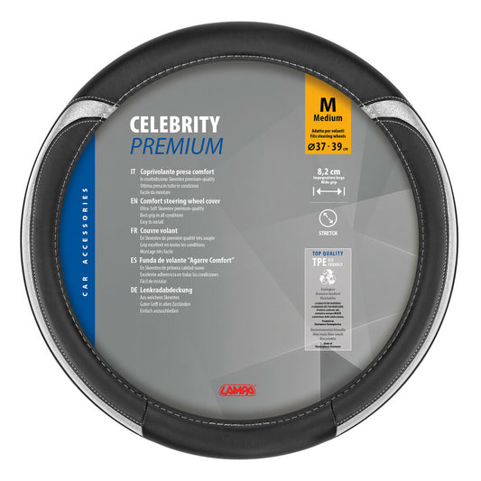32979 - Celebrity, coprivolante in Skeentex - M - Ø 37/39 cm - Argento
