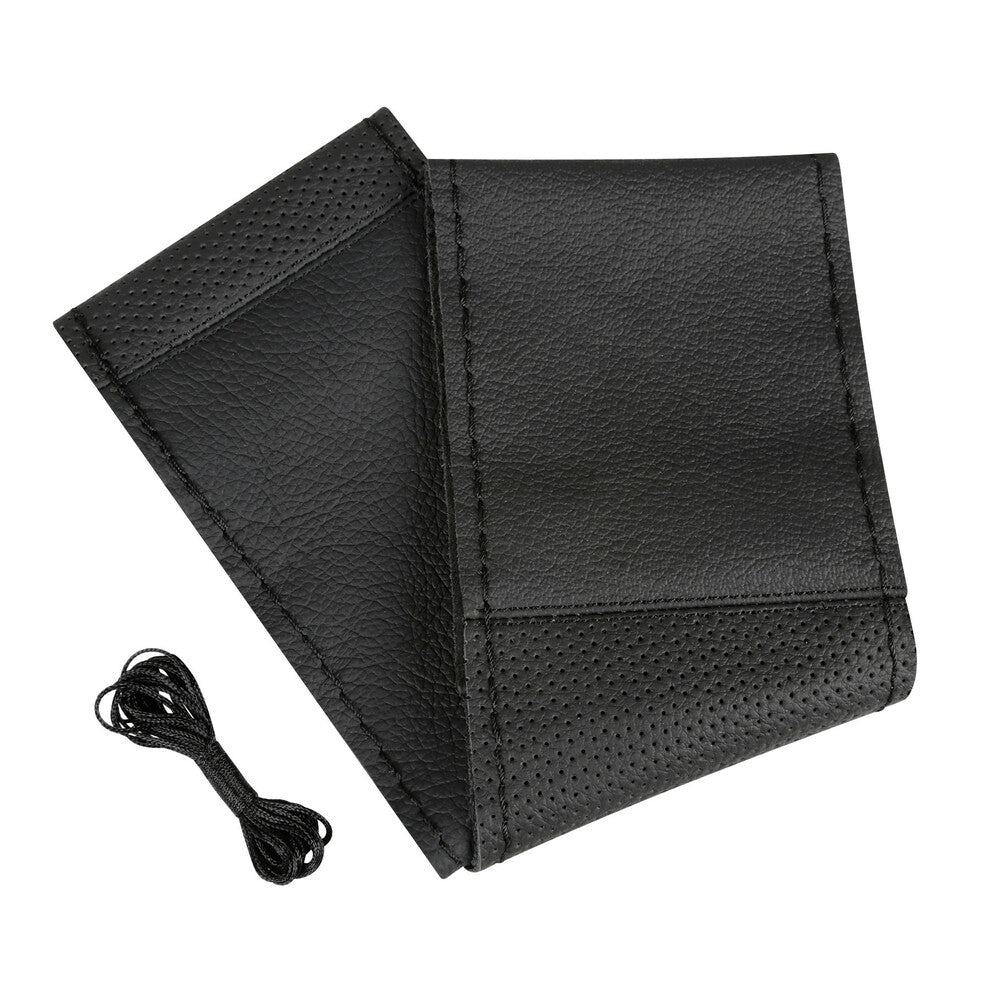 32998 - Sport, coprivolante in pelle - L - Ø 37/39 cm - Nero