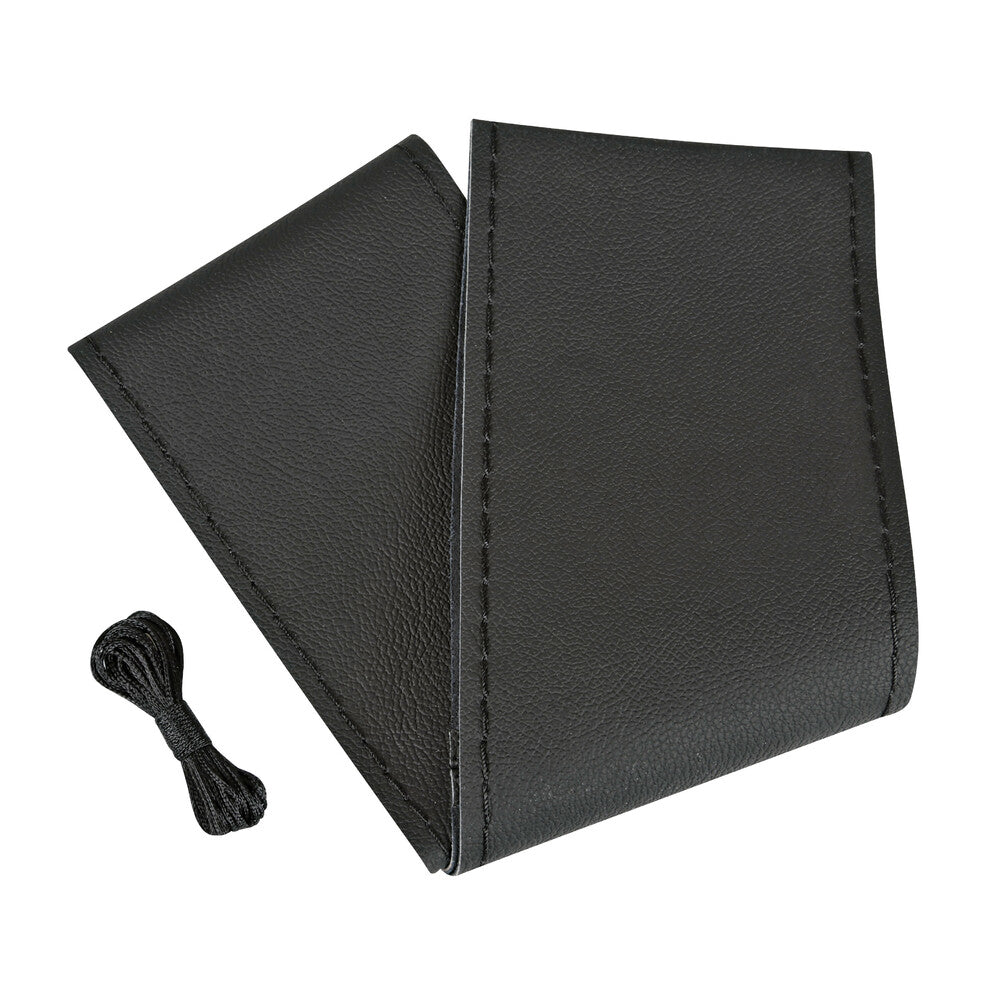 33011 - Standard, coprivolante in pelle - L - Ø 37/39 cm - Nero
