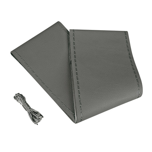 33012 - Standard, coprivolante in pelle - L - Ø 37/39 cm - Grigio