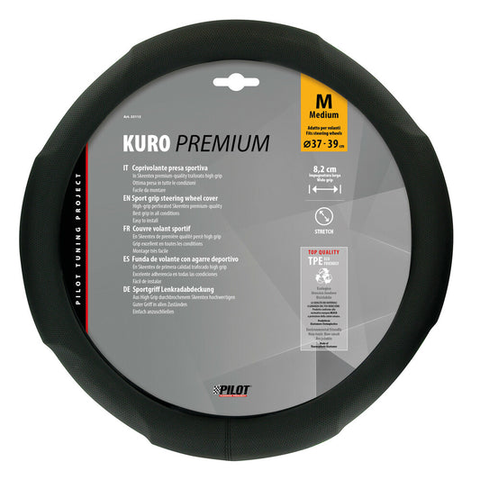 33113 - Kuro, coprivolante in Skeentex - M - Ø 37/39 cm - Nero