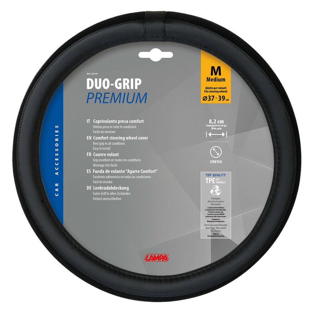 33141 - Duo-Grip, coprivolante in Skeentex - M - Ø 37/39 cm - Nero