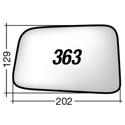 Vetro SPECCHIO RETROVISORE Destro DX FORD Edge 2009-2012