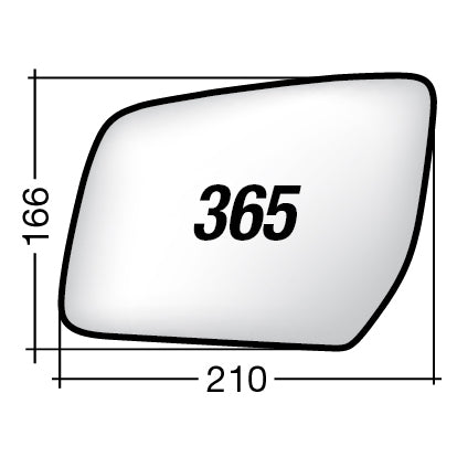 Vetro SPECCHIO RETROVISORE Sinistro SX FORD RANGER 2012-