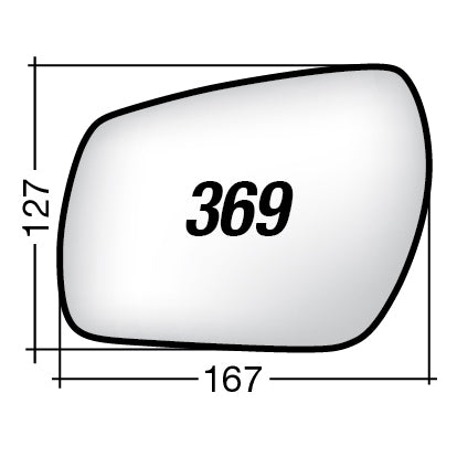 Vetro SPECCHIO RETROVISORE Sinistro SX FORD C-MAX 2009-2010