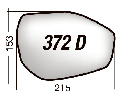 Vetro SPECCHIO RETROVISORE 372 D Destro DX FORD EXPLORER 2020-