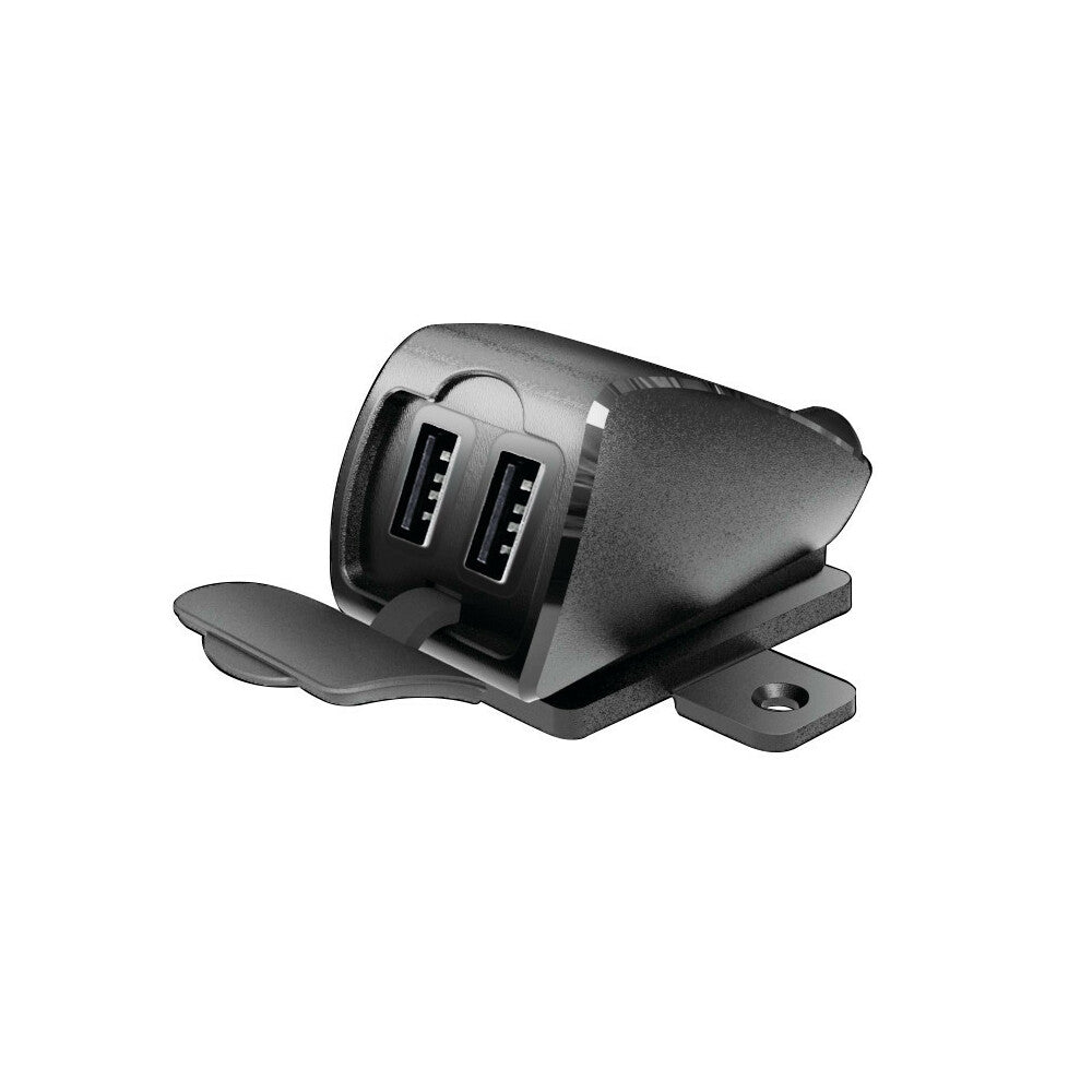 38827 - Usb-Fix Trek 2, doppio caricatore usb resistente all’acqua, fissaggio con viti o biadesivo - Ultra Fast Charge - 5400 mA - 12/24V