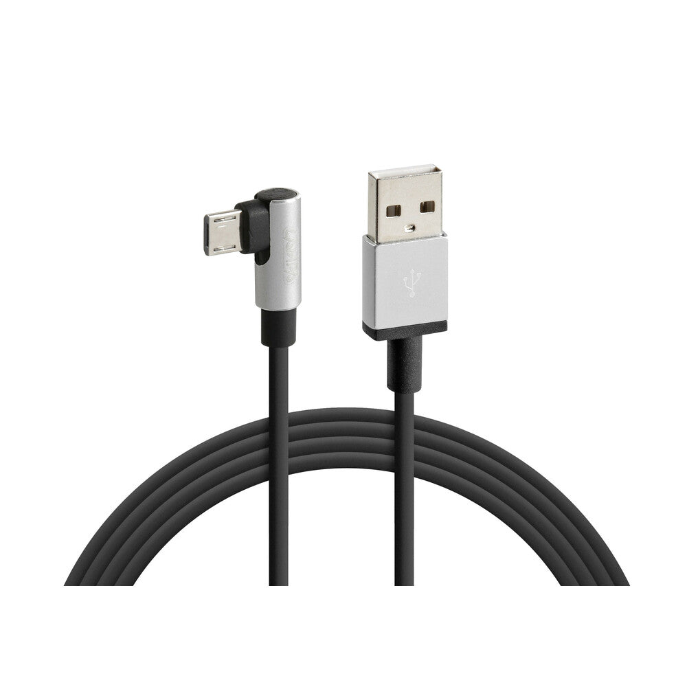 38834 - Cavo 90° Usb > Micro Usb - 100 cm - Nero